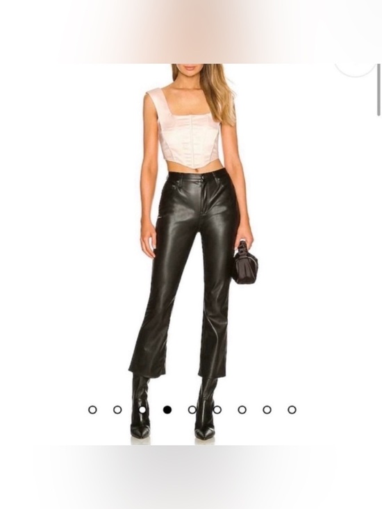 pistola Pants - PISTOLA Lennon High Rise Cropped Boot Pant in Slate Black from revolve